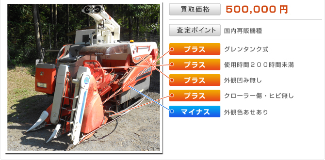 クボタコンバイン　SR216G